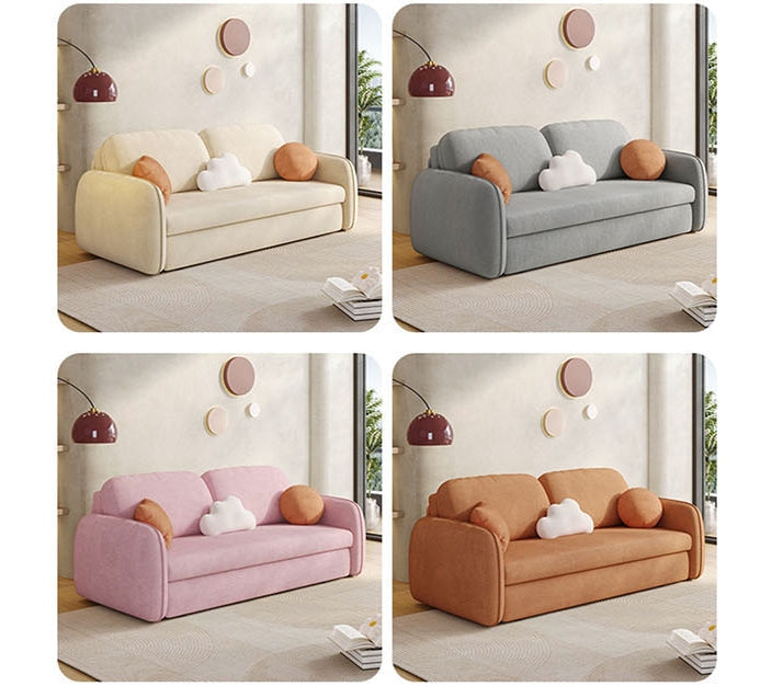 Lunana Two Seater Sofa Bed With Drawer-Weilai Concept