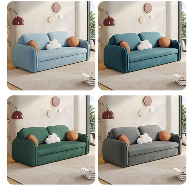 Lunana Two Seater Sofa Bed With Drawer-Weilai Concept