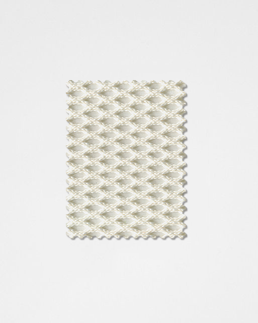 White-01 | 3D Solid Knitted Cotton Swatch-Weilai Concept