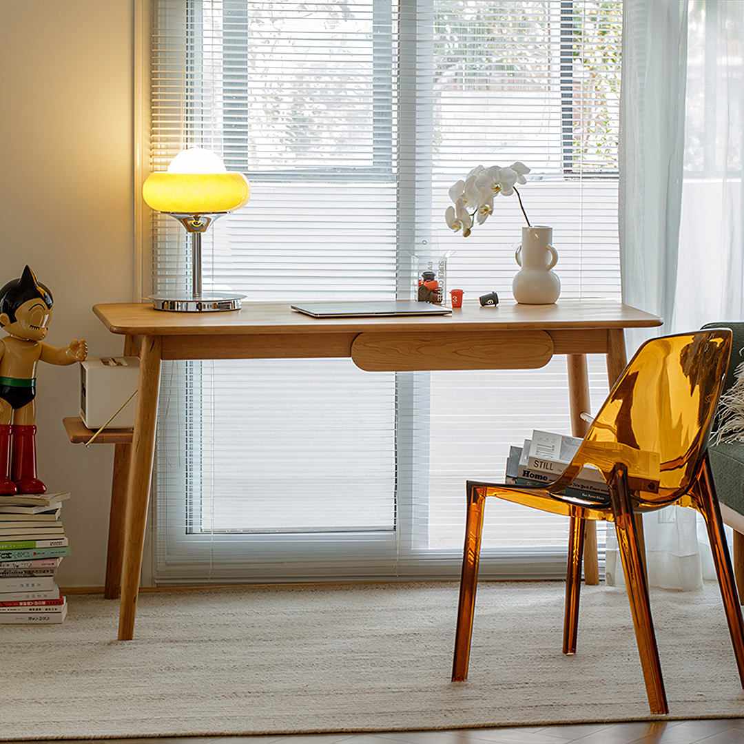 Y72 Oak Office Desk, Three Woods Available