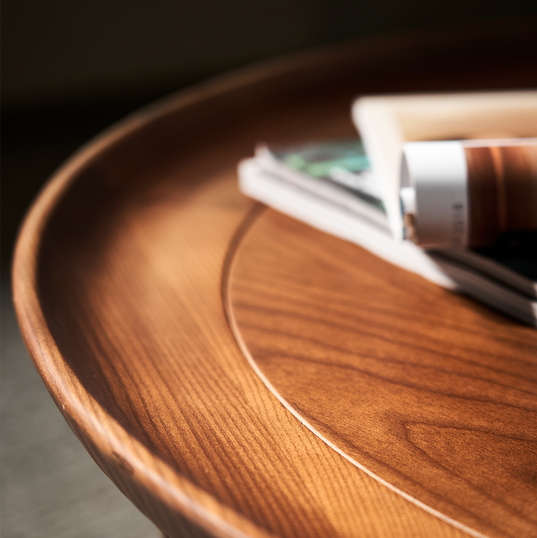 Bakula Wood Coffee Table, Rattan-Weilai Concept