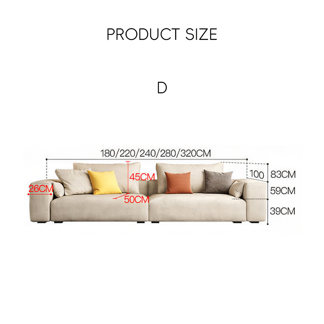 R87 Calvin Two Seater, Three Seater, Four Seater Sofa, Leathaire