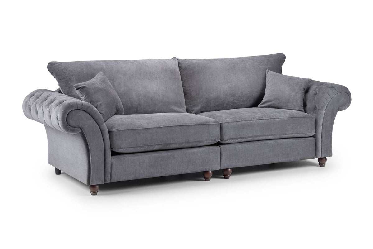 Windsor Fullback Sofa Grey 4 Seater