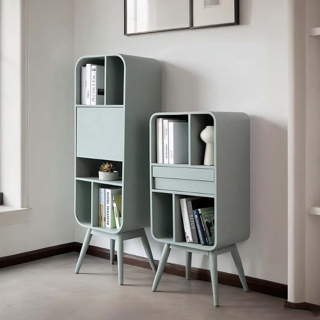Kya Bookcase, Wood Shelving Unit