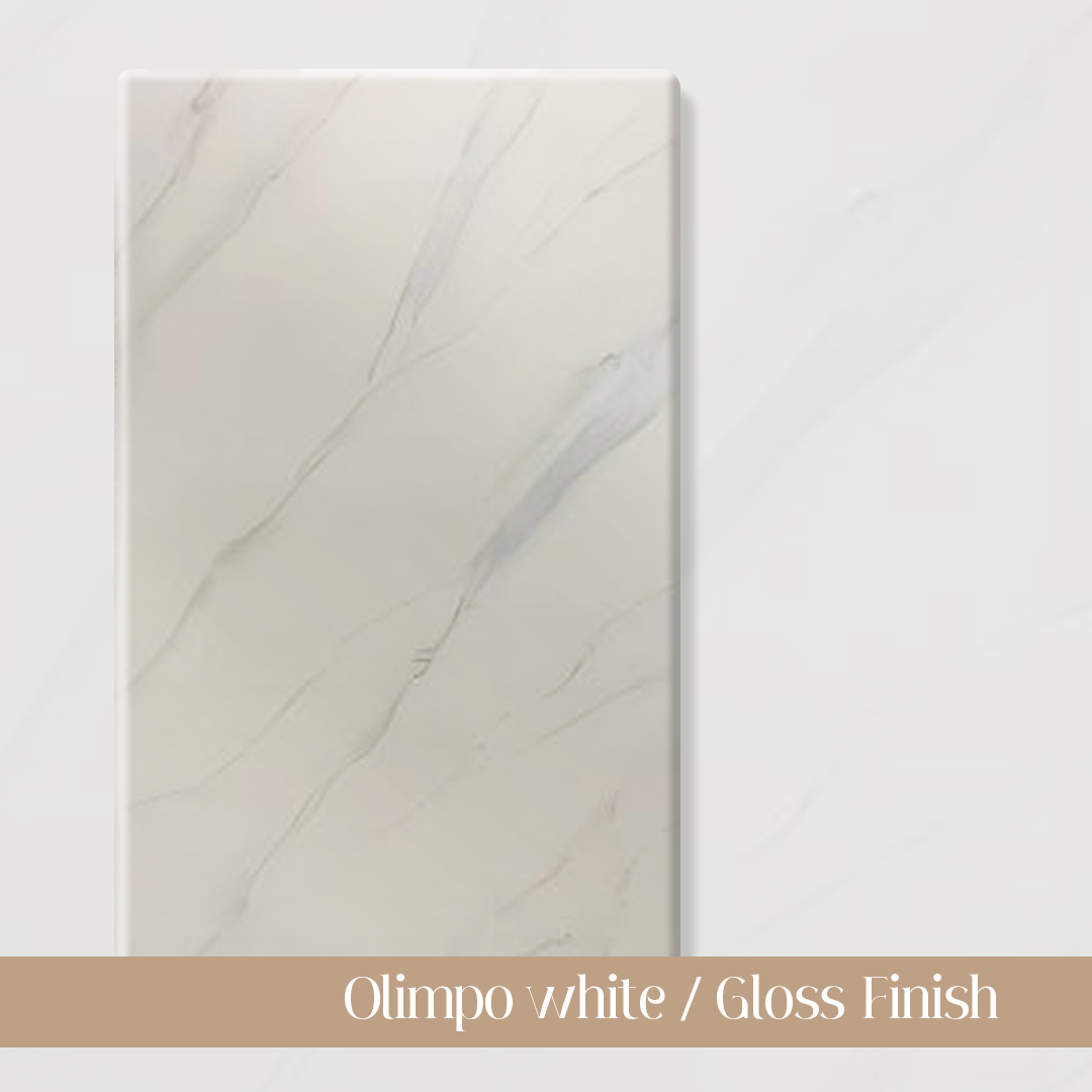 Olimpo white _ Gloss Finish (Sintered Stone)-Weilai Concept