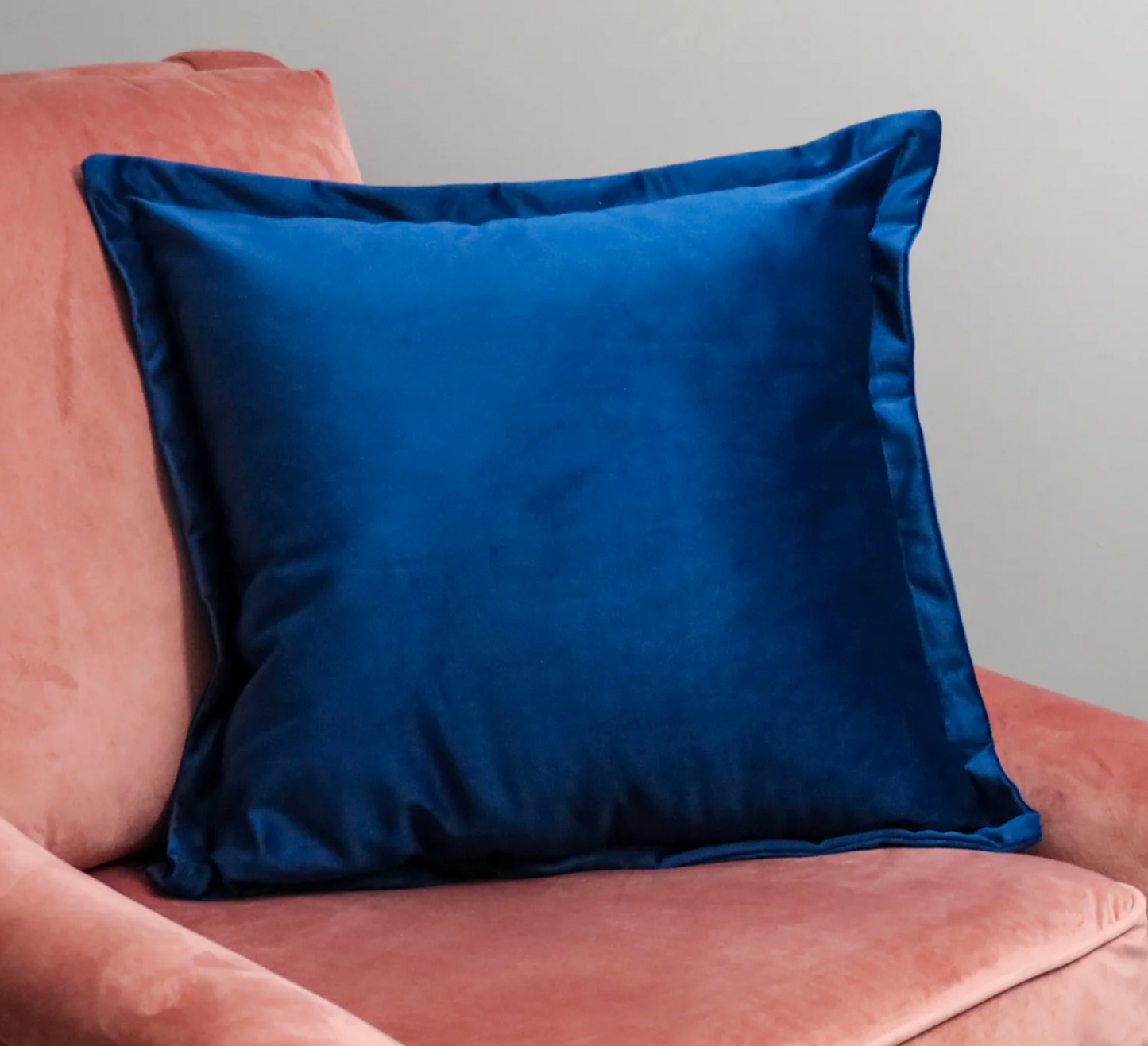 Native Navy Blue Velvet Cushion Cover