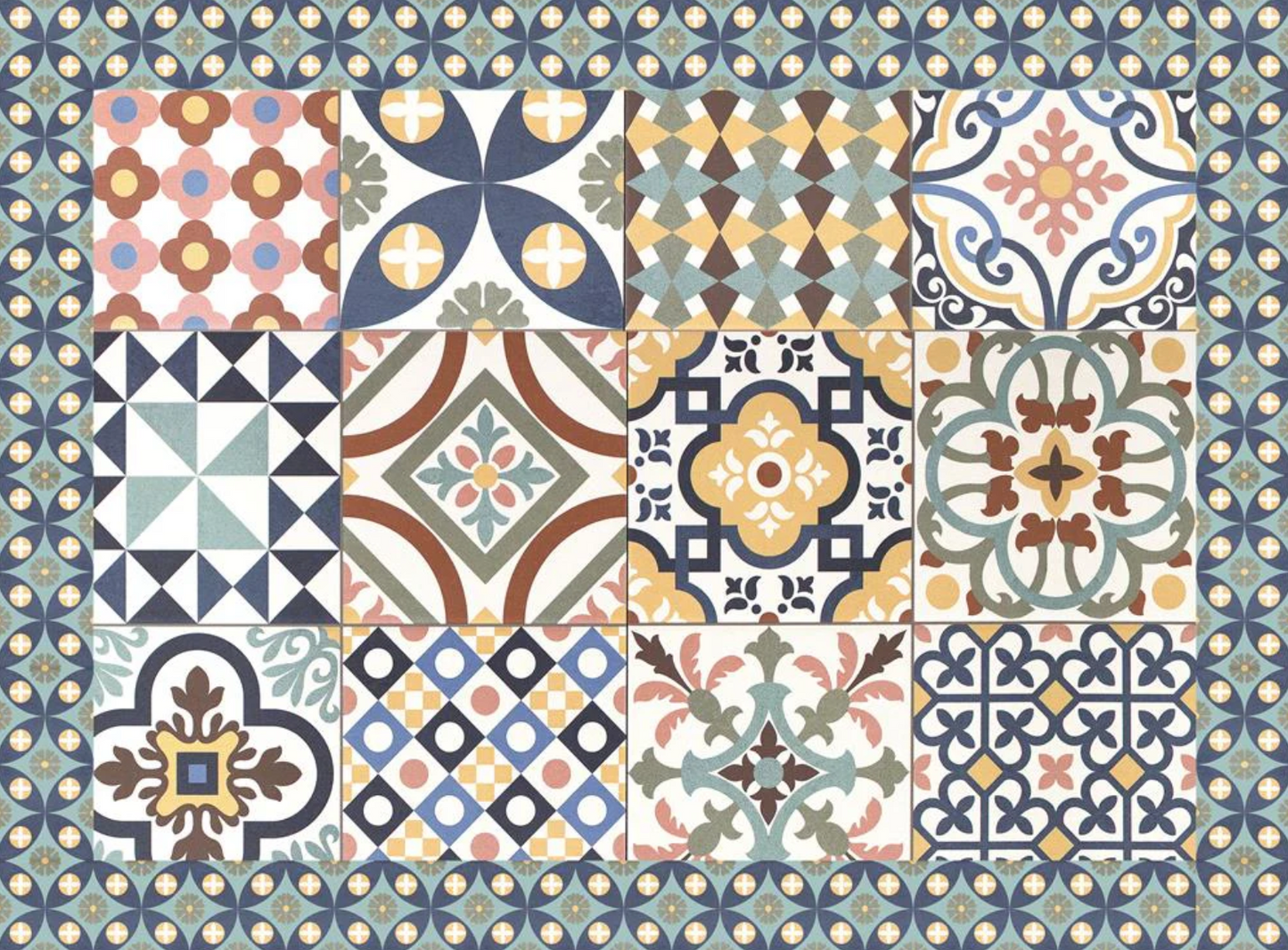 Native Siena Vinyl Table Mat 33x45cm (Set of 4)