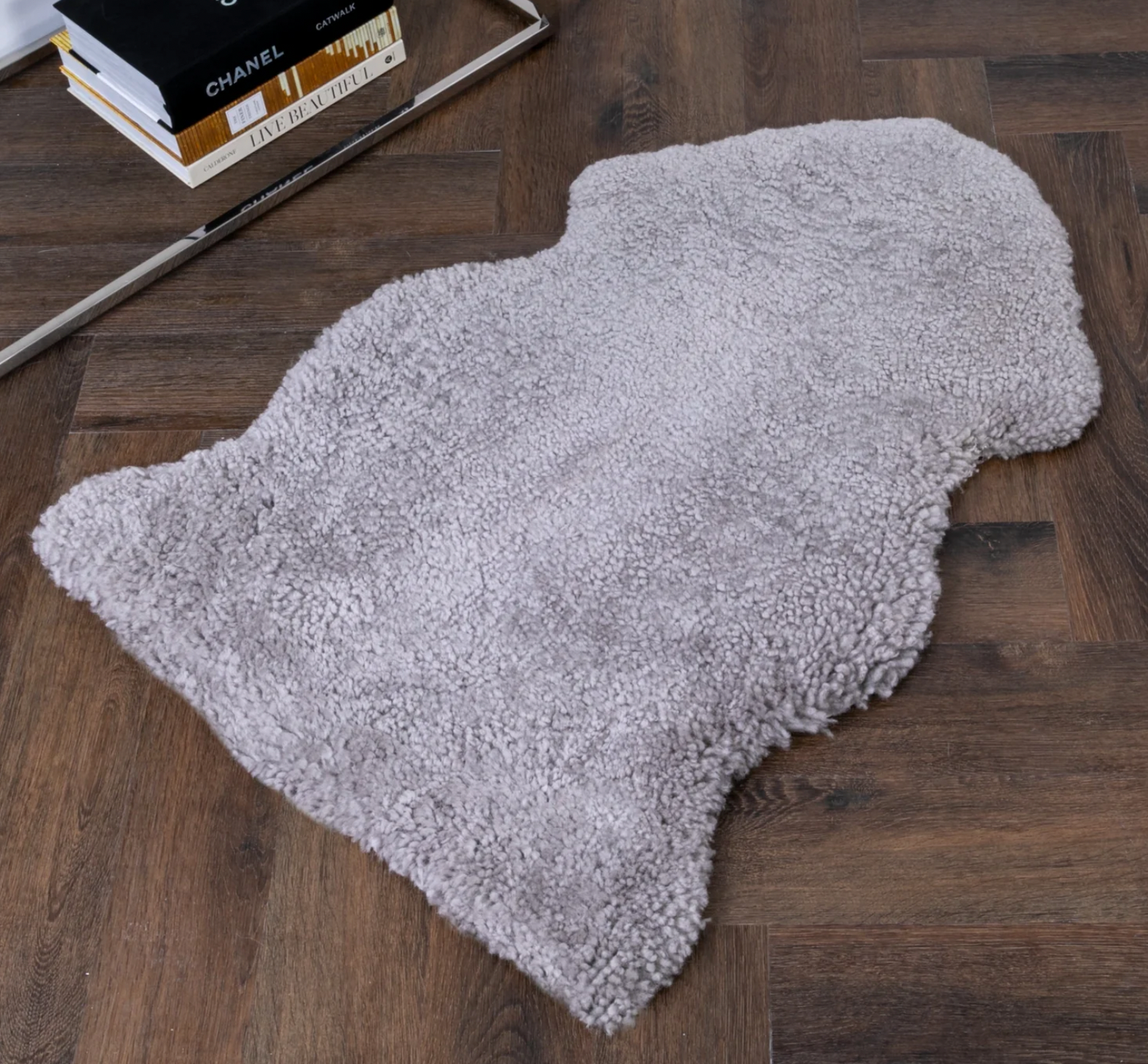 Native Grey Short Pile Sheepskin Rug