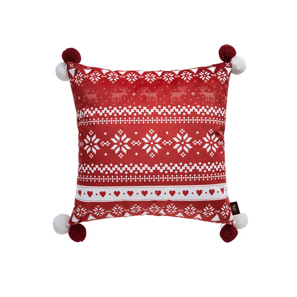 CH12 Set Of Four Cushions, Christmas Pattern | Weilai Concept