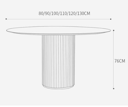 Ivar Round Dining Table, Oak, Clearance-Weilai Concept
