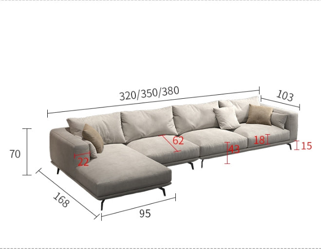 NR23 Two/Three Seater Sofa, Leathaire-Weilai Concept