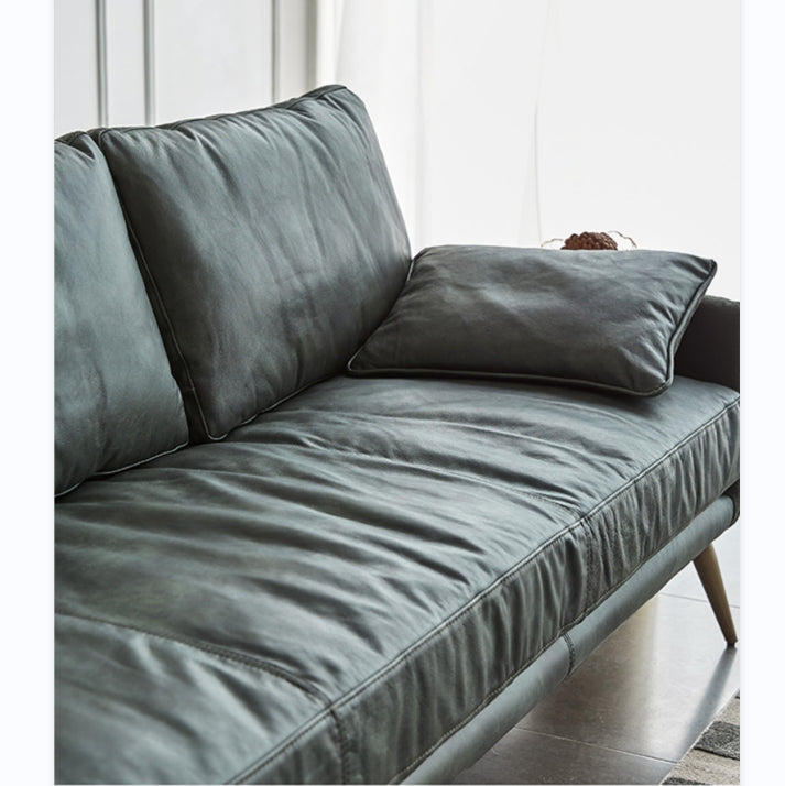 Luna Three Seaters Sofa, Three Seater Corner Sofa, Real Leather
