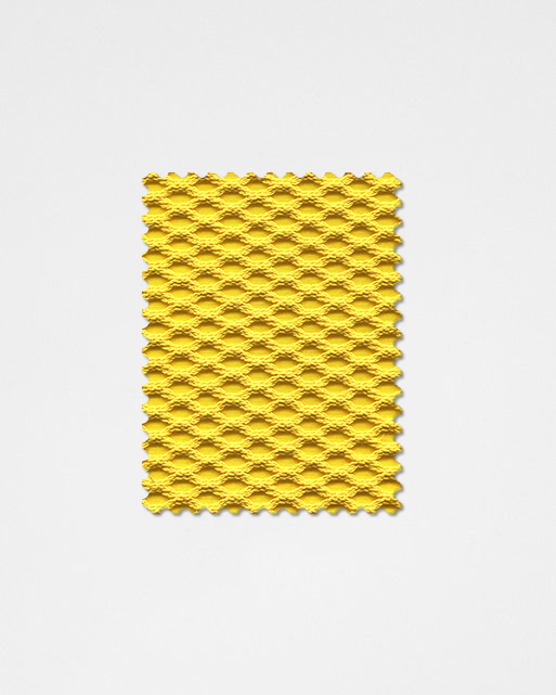 Lemon Yellow-17 | 3D Solid Knitted Cotton Swatch-Weilai Concept