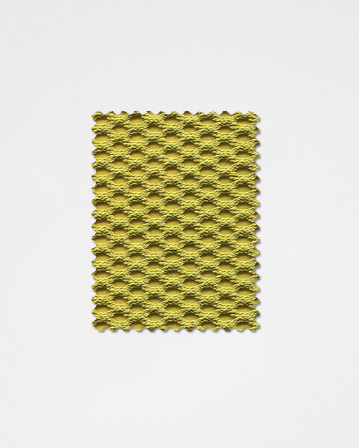 Lime Yellow-18 | 3D Solid Knitted Cotton Swatch-Weilai Concept