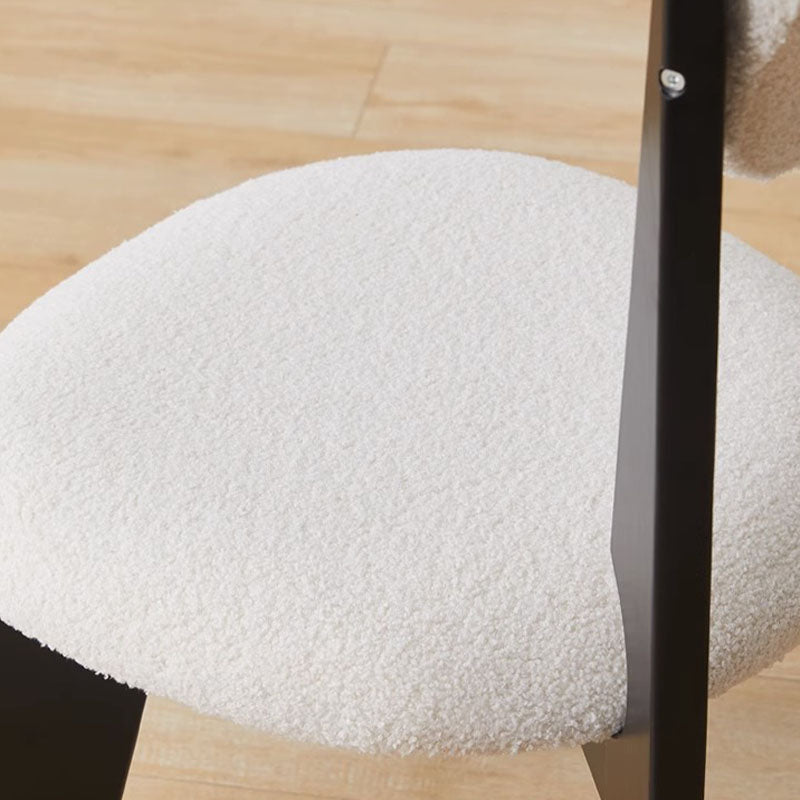 Molan Dining Chair, White Boucle-Weilai Concept