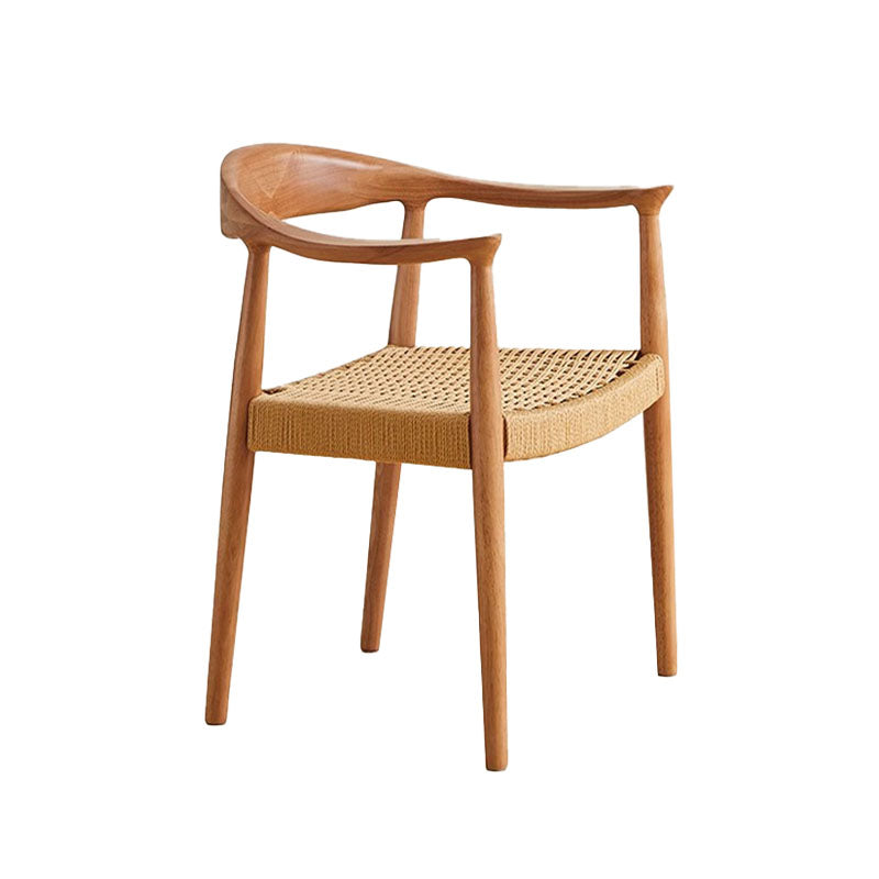 Abiram Rattan Dining Chair, Solid Wood-Weilai Concept