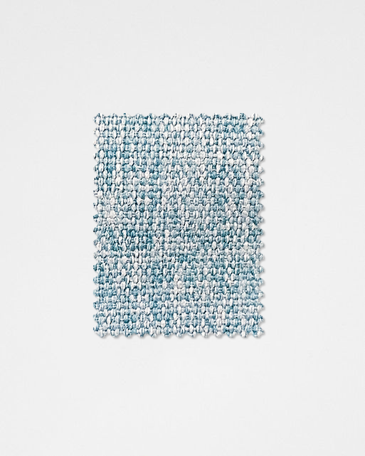 Soft Blue-04 Linen Fabric Swatch-Weilai Concept