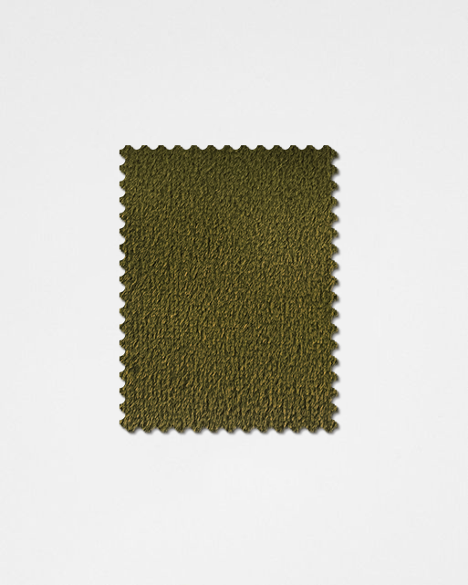 Olive Green-05 Velvet Fabric Swatch-Weilai Concept