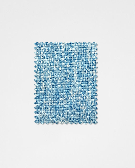 Sky Blue-05 Linen Fabric Swatch-Weilai Concept