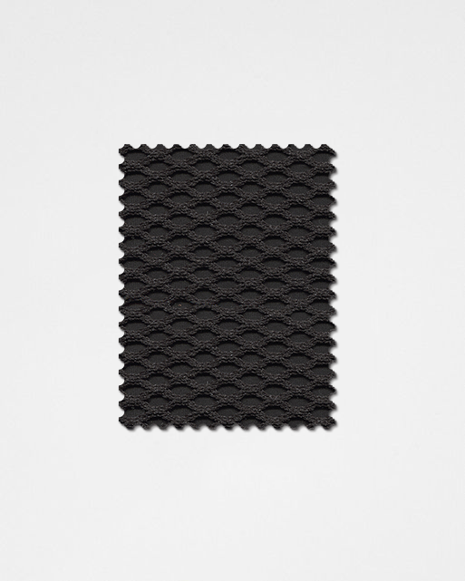 Black-06 | 3D Solid Knitted Cotton Swatch-Weilai Concept