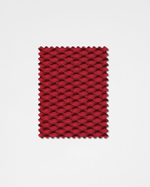 Red-07 | 3D Solid Knitted Cotton Swatch-Weilai Concept