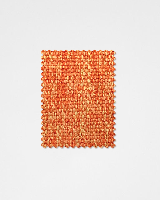 Burnt Orange-07 Linen Fabric Swatch-Weilai Concept