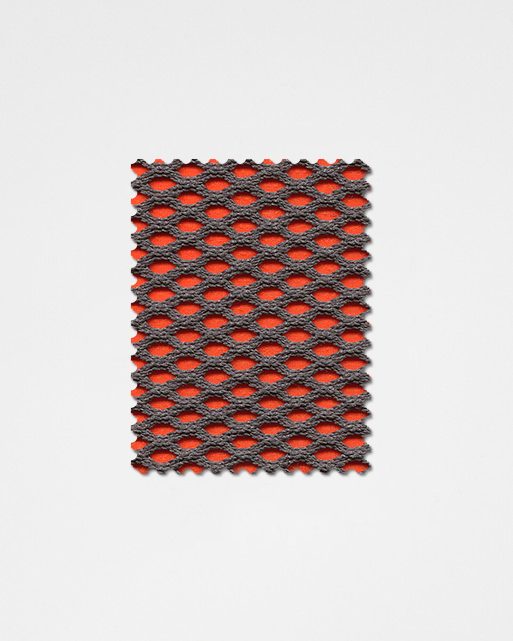 Deep Red-orange-09 | 3D Solid Knitted Cotton Swatch-Weilai Concept