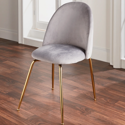 Native Velvet Dining Chairs - Gold Legs (set of 2)