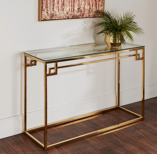 Native Cesar Gold Console Table