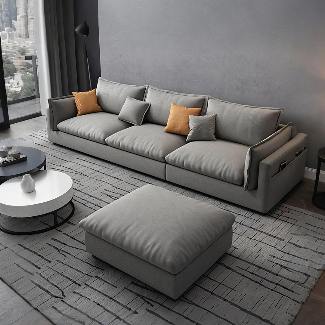 G918 Amos Three Seater Sofa Corner, Leathaire