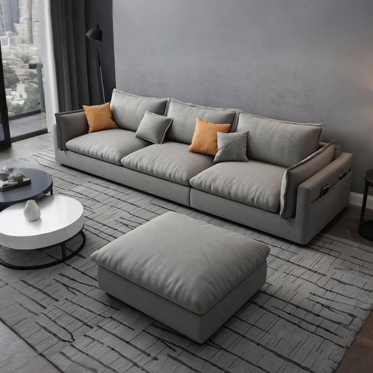 G918 Amos Three Seater Sofa Corner, Leathaire
