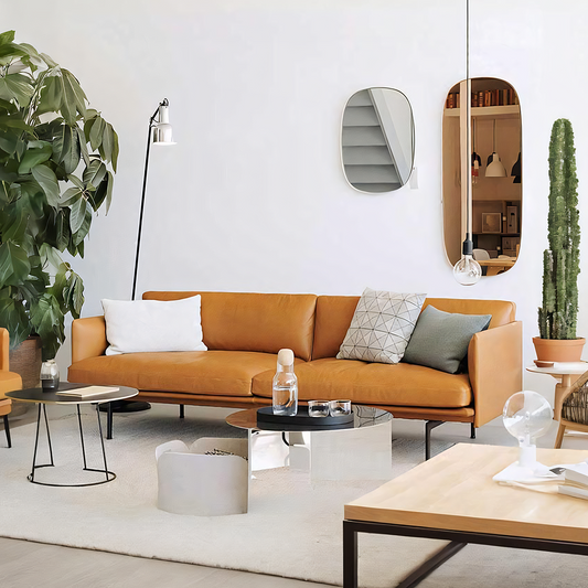 H81 Hamilton Two Seater / Three Seater Sofa, Italian Genuine Leather