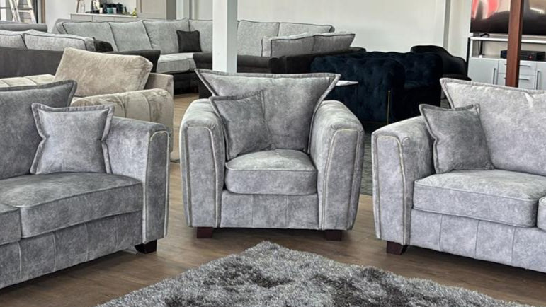 Serena Sofa Grey Armchair