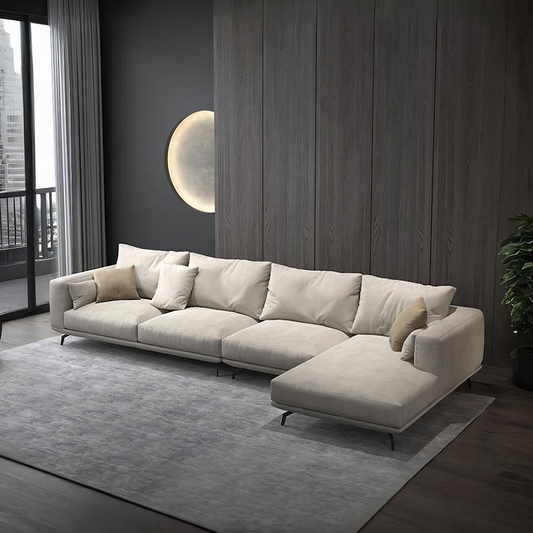 NR23 Four Seater Corner Sofa, Leathaire