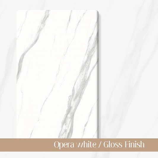 Opera white _ Gloss Finish (Sintered Stone)-Weilai Concept
