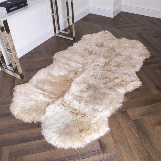 Native Quad Beige Sheepskin Rug