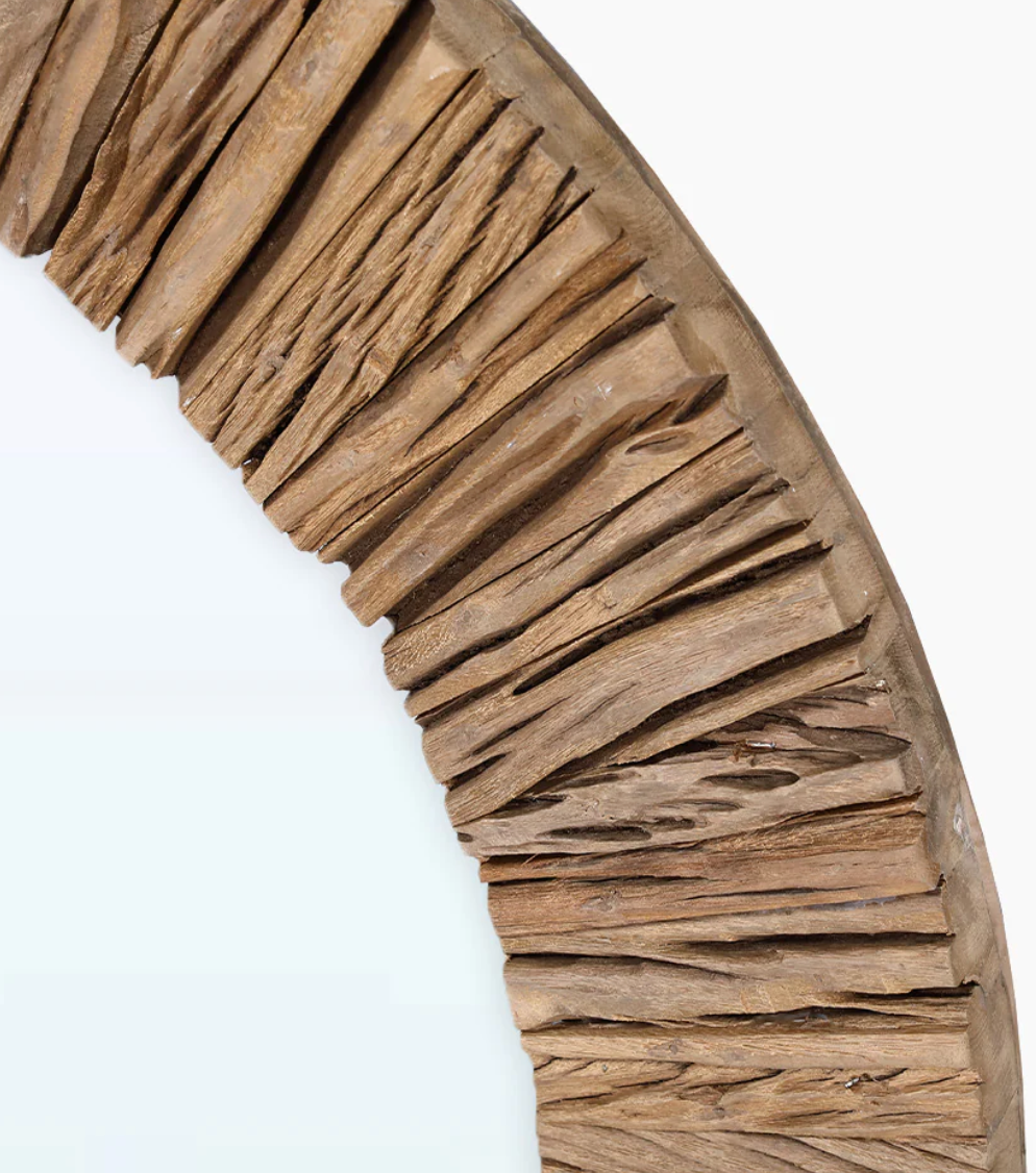 Teo Reclaimed Wood Mirror