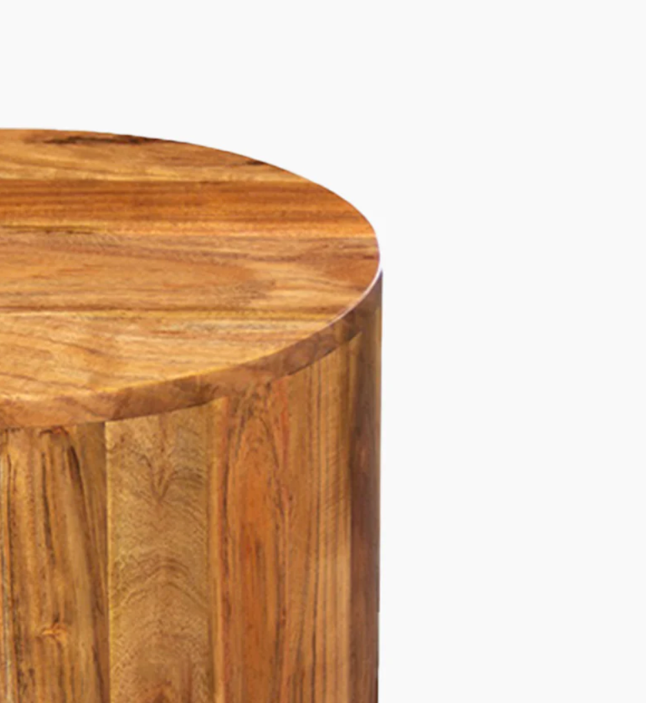 Jesper Rustic Acacia Wood End Table
