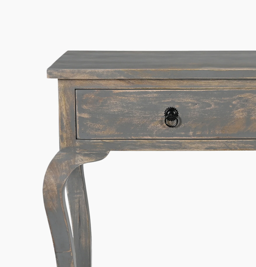 Sally Cottage Style Two Drawer Wooden Console Table