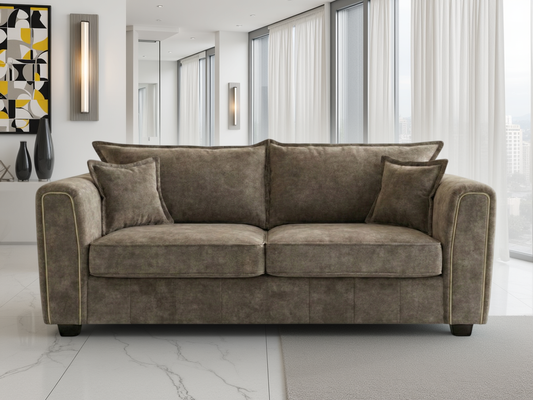 Serena Sofa Brown 3 Seater