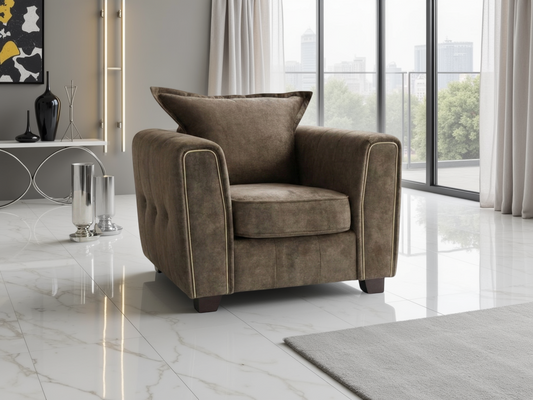 Serena Sofa Brown Armchair