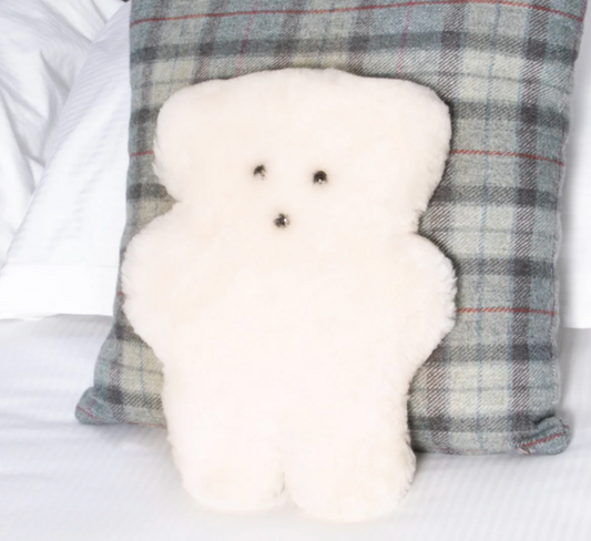 Sheepskin Teddy Bear - Native