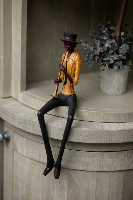 Sitting Jazz Band Trumpeter