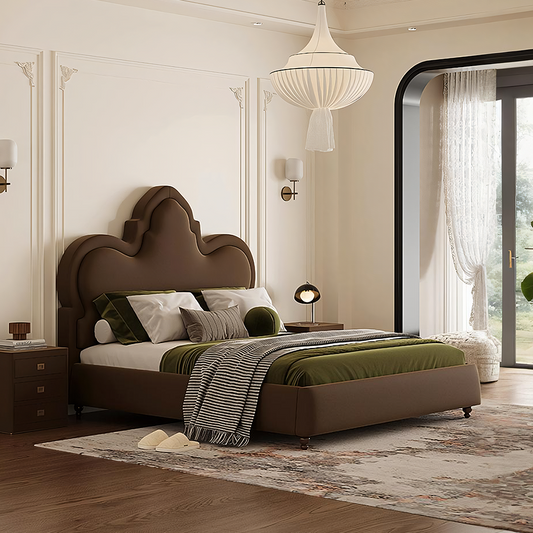 Thalia Wingback King Size Bed, Double Bed