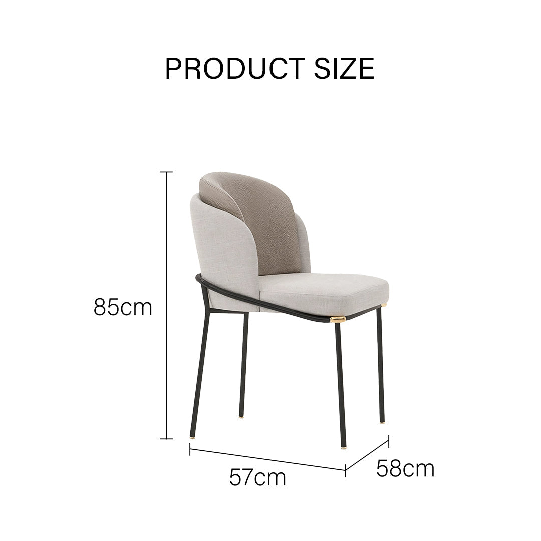 Theobald Dining Chair, Grey