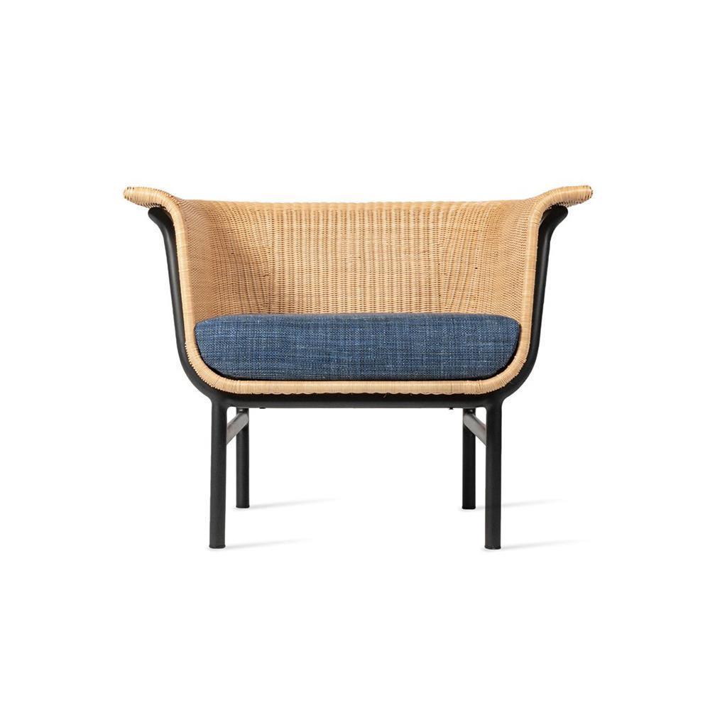 Budron Rattan Two Seater Sofa, Armchair, Beige Cushion, Clearance | Weilai Concept