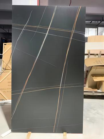 Laurent Gold & Black_Matt Finish (Sintered Stone)-Weilai Concept